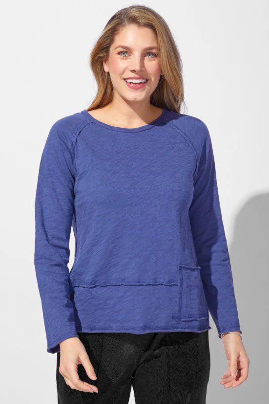 Cotton Slub Pocket Pullover