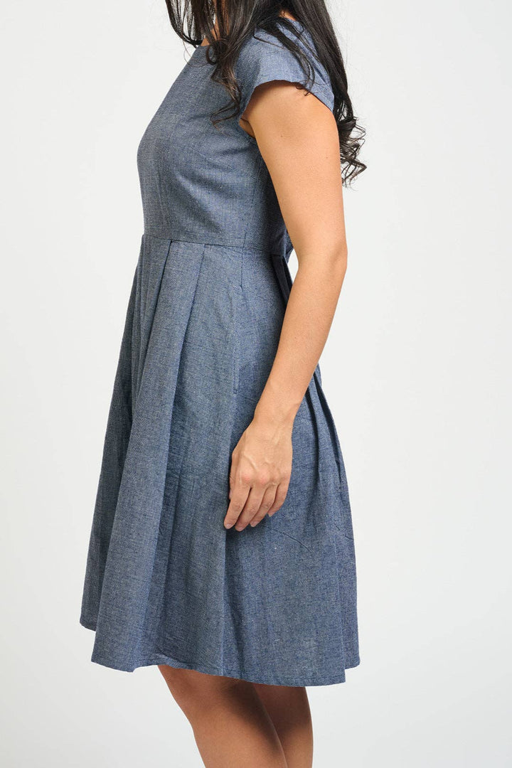 Devonshire Dress Blue Chambray