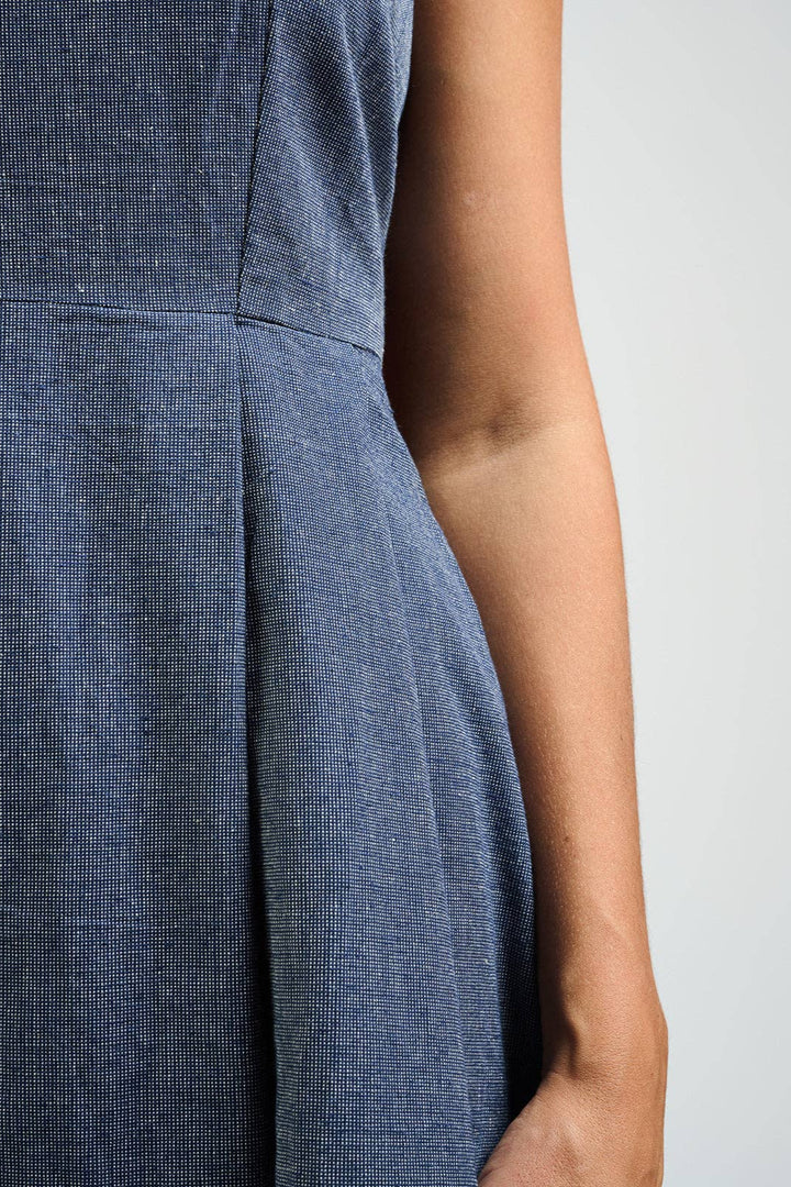 Devonshire Dress Blue Chambray