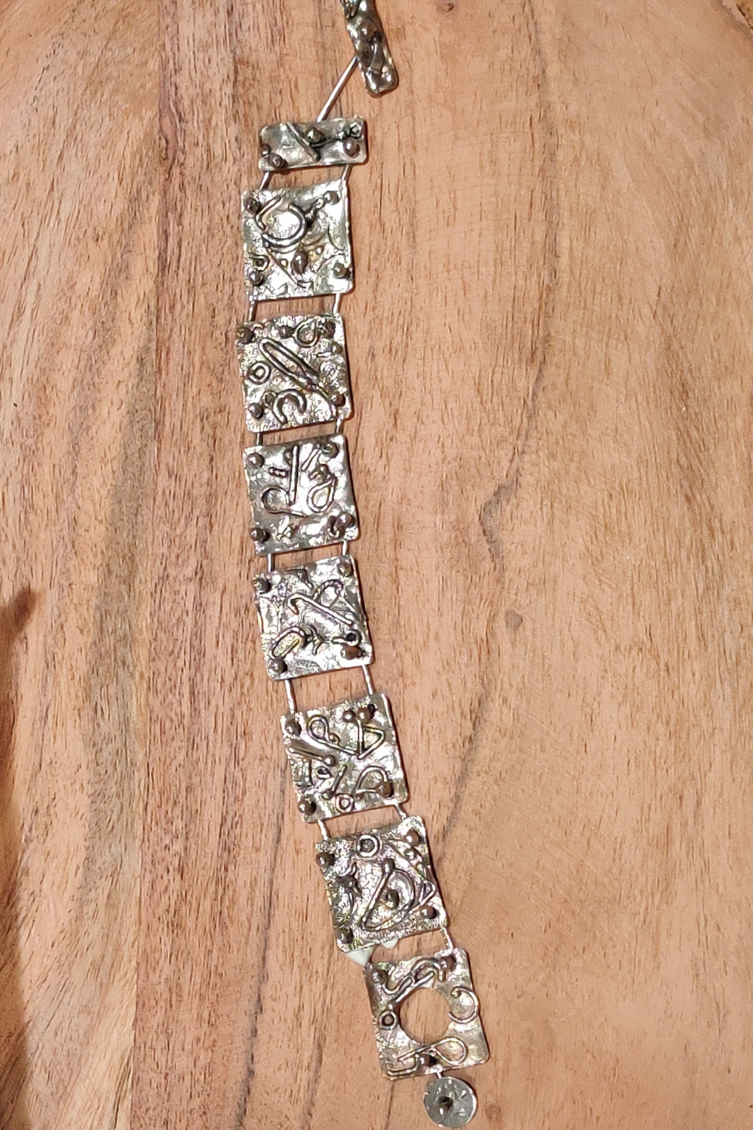Reticulated and Hinged Bracelet