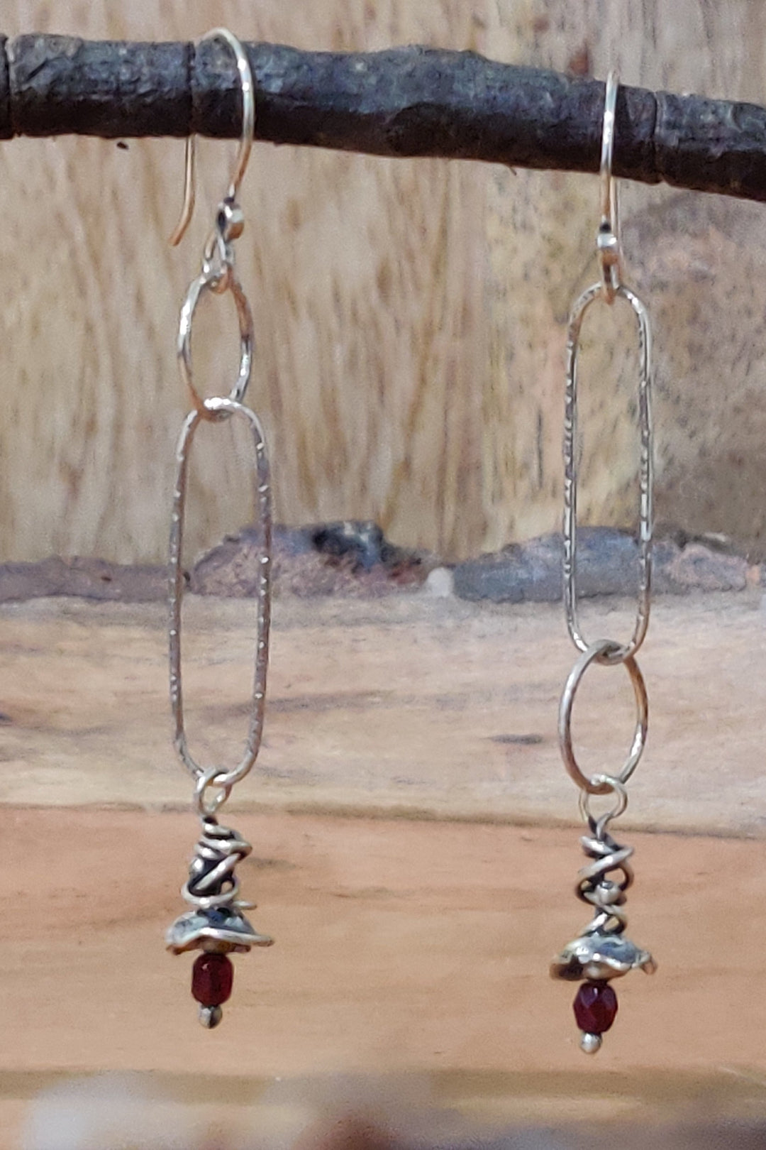 Asymmetrical With Water Castings Earrings