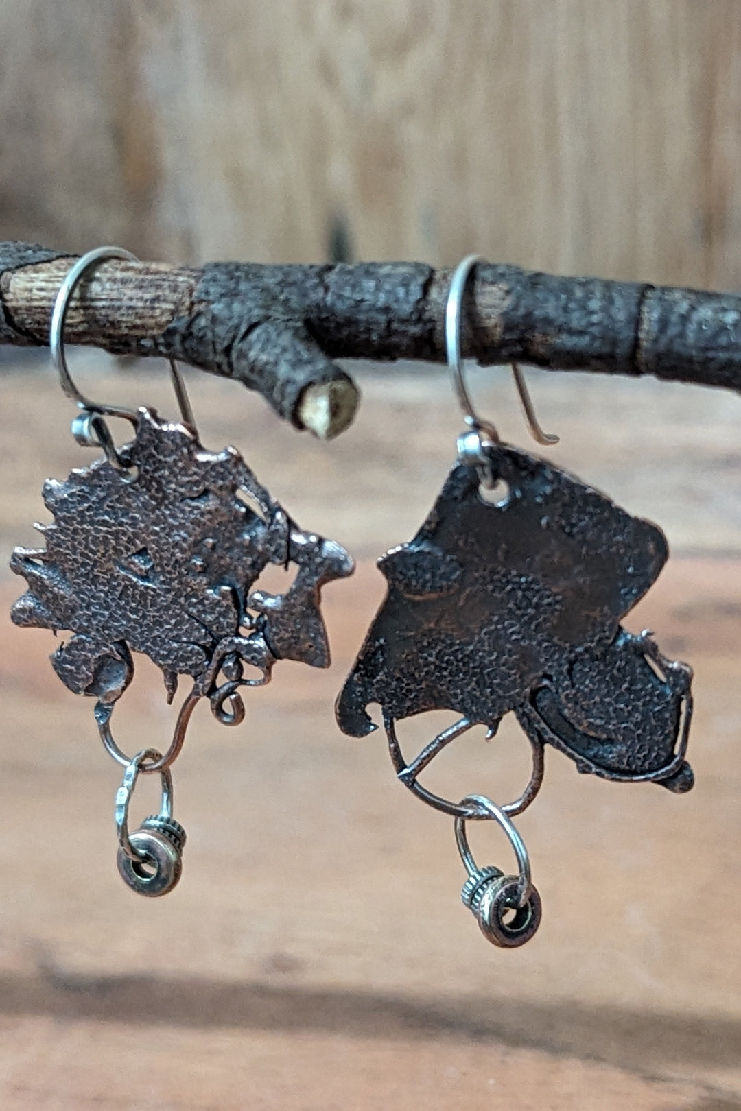 Copper Clouds Earrings