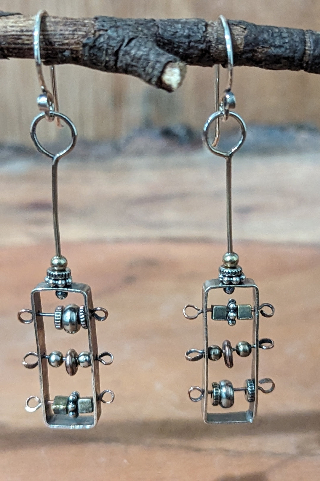 Abacus Inspired Earrings