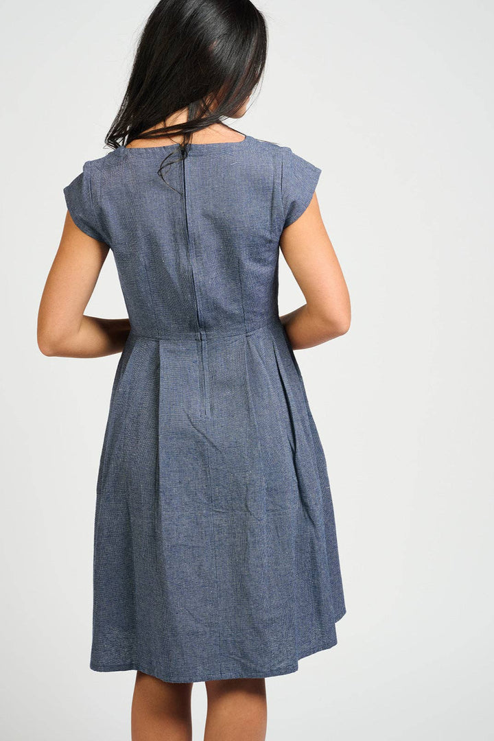 Devonshire Dress Blue Chambray
