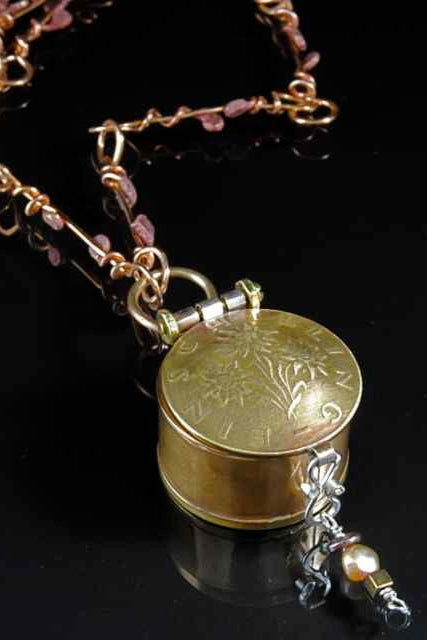 Two Coins Make A Box Necklace