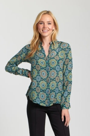 Beautiful Blue Carefree Top