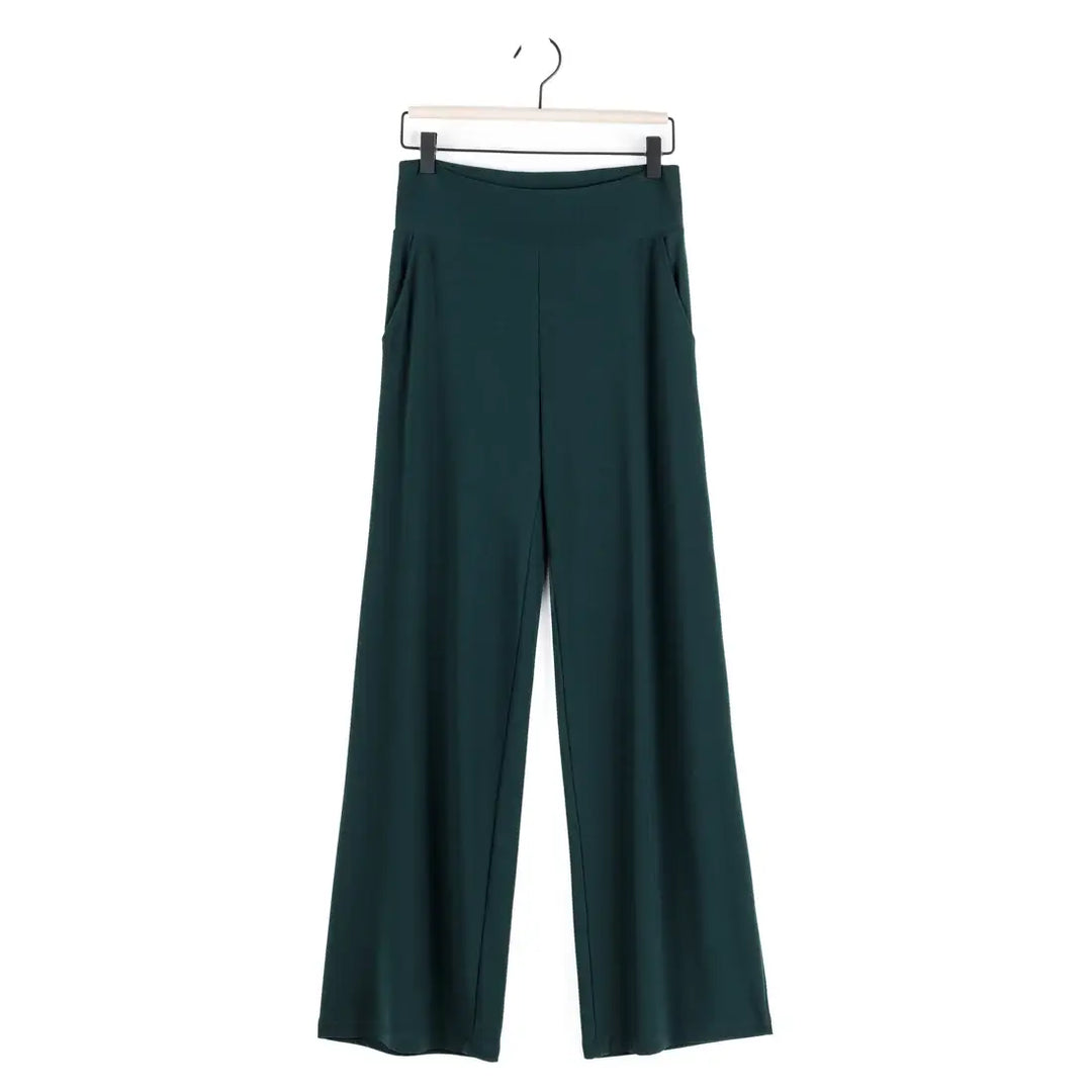 Wide Leg Pocket Pant: Brown