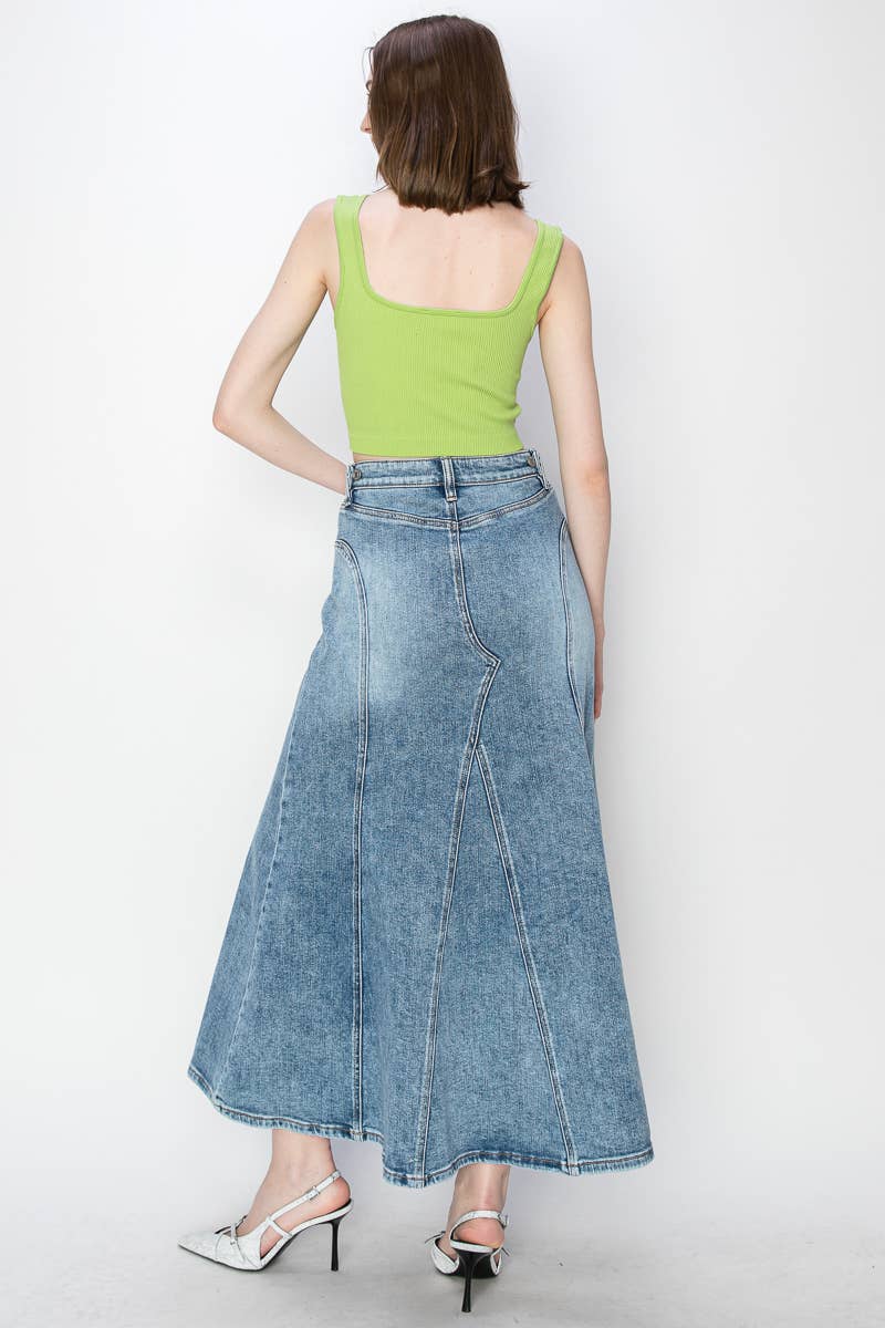 Denim Maxi Skirt