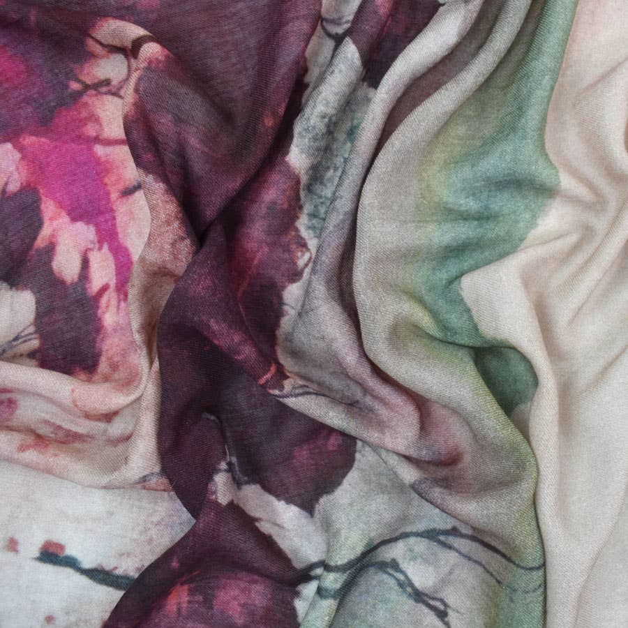 January Abstract Landscape Scarf