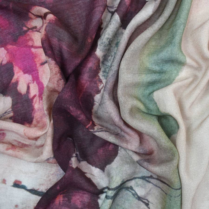 January Abstract Landscape Scarf