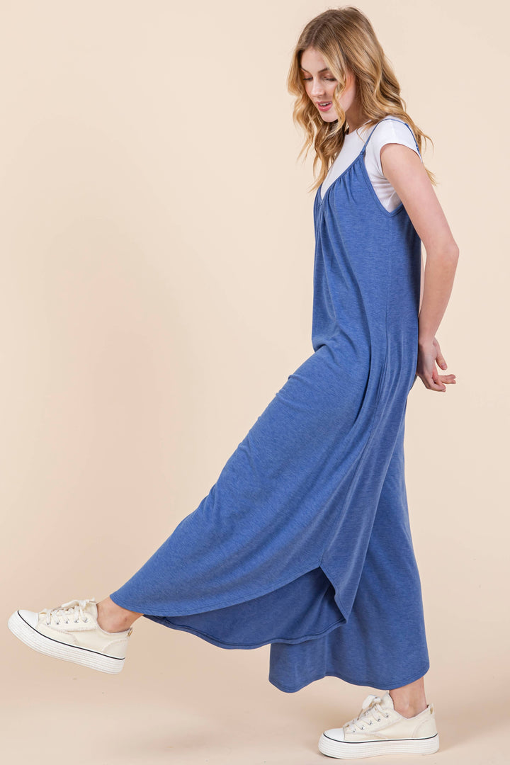 Plus Size Solid Jumper with Pockets
