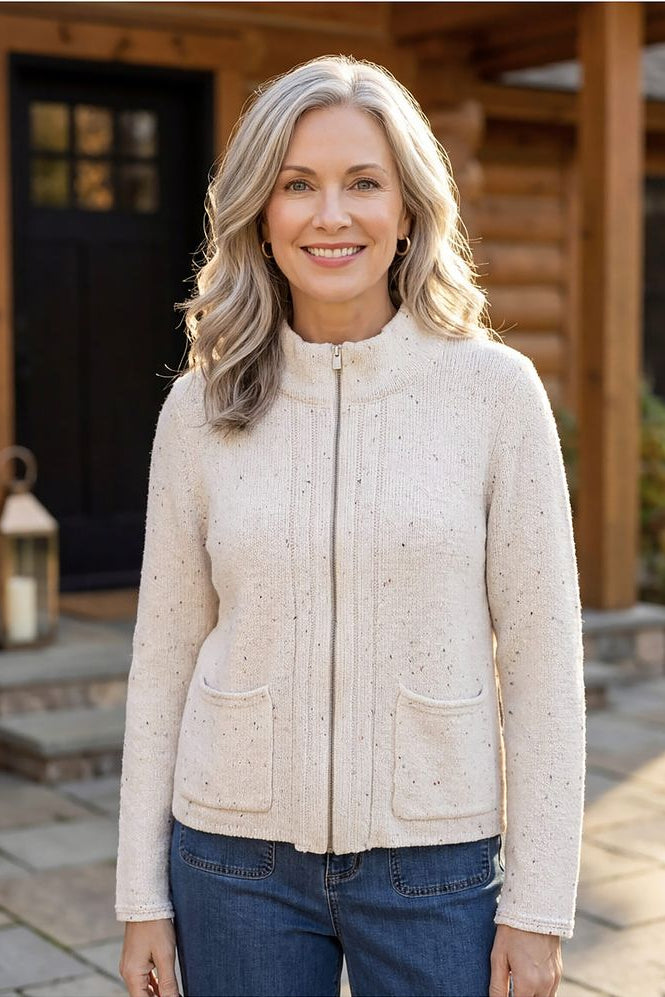 Harvest Tweed Birchwood Cardi