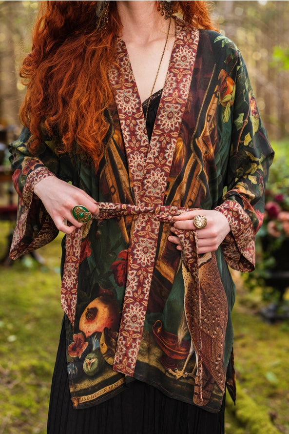 Solstice Matineé (mid-length) duster ft Persephone & Moon
