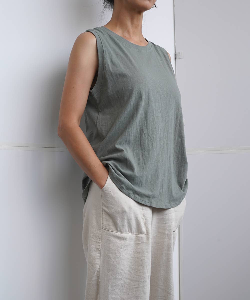 Recycled Cotton Muscle Tank