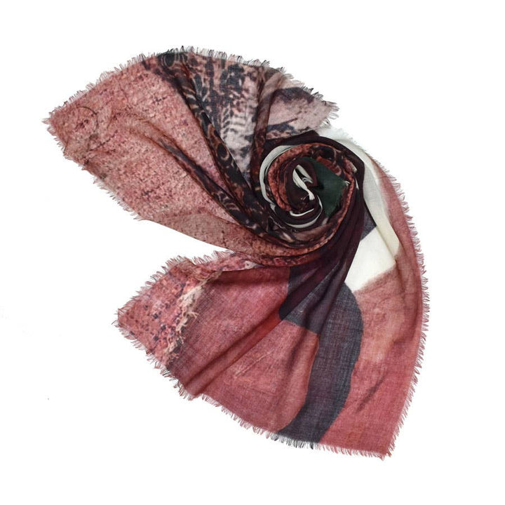 Kenya Tribal-Inspired Narrow Wool Scarf