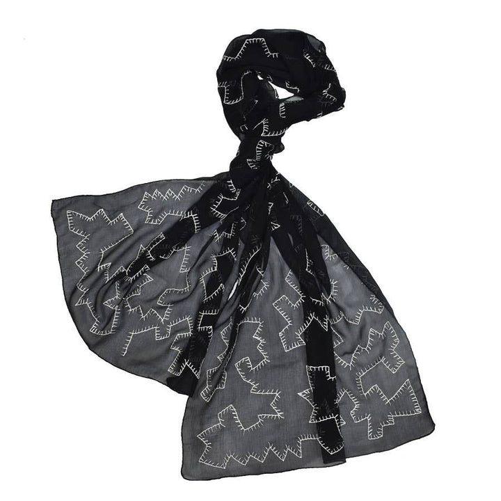 Laurent Handmade Embroidered Scarf