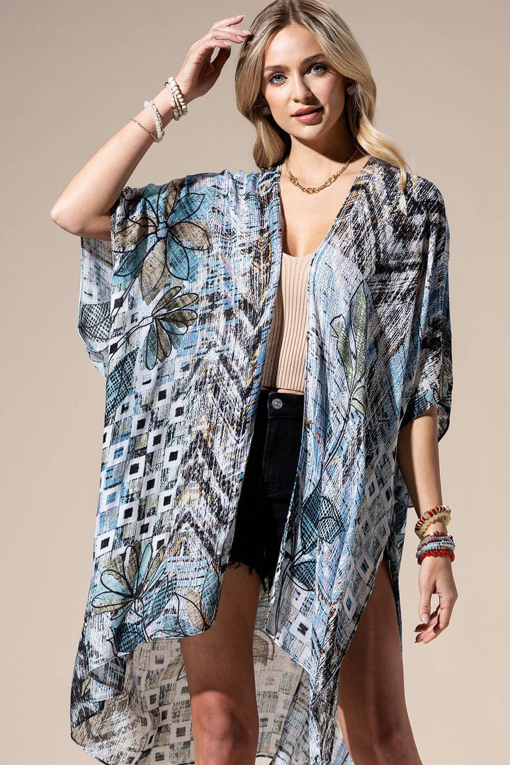 Denim Multi Kimono