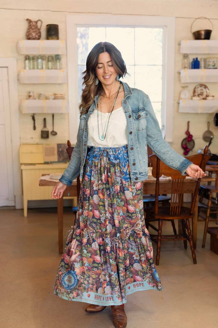 Love Language Atelier Skirt w/ Floral Print