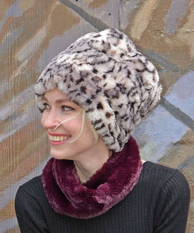 Royal Opulence Beanie Hat - Plush Faux Fur Hat