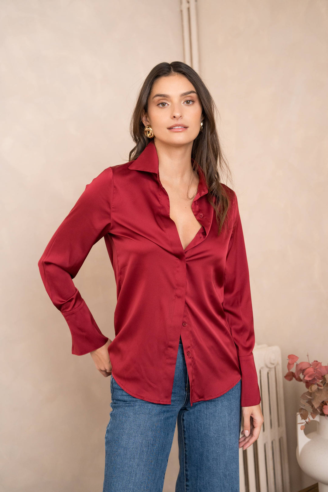 Léa Satin Shirt