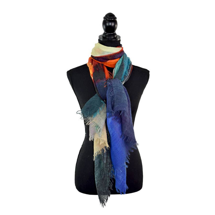 Hayes Urban Digital Print Wool Scarf