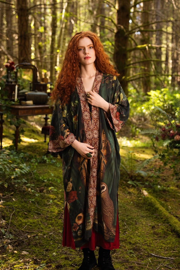 Solstice Opera Duster Kimono Robe ft. Persephone, Moon & Owl