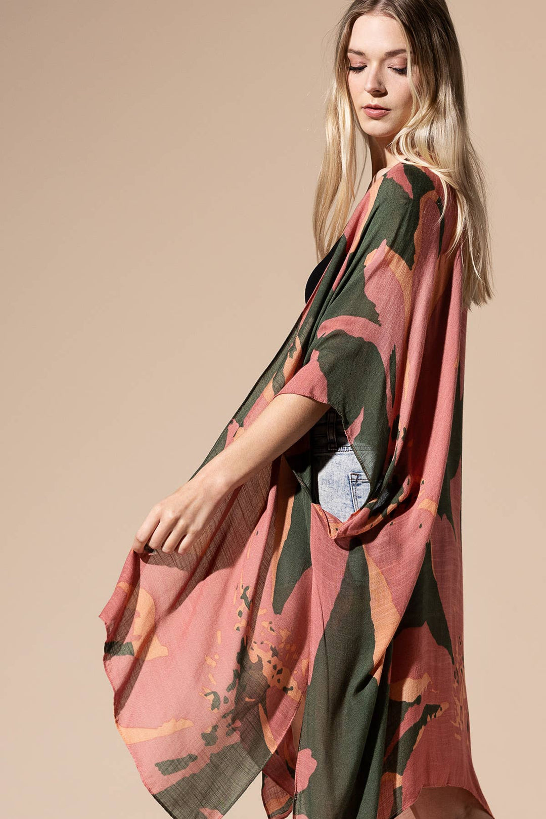 Sweeping Floral Kimono