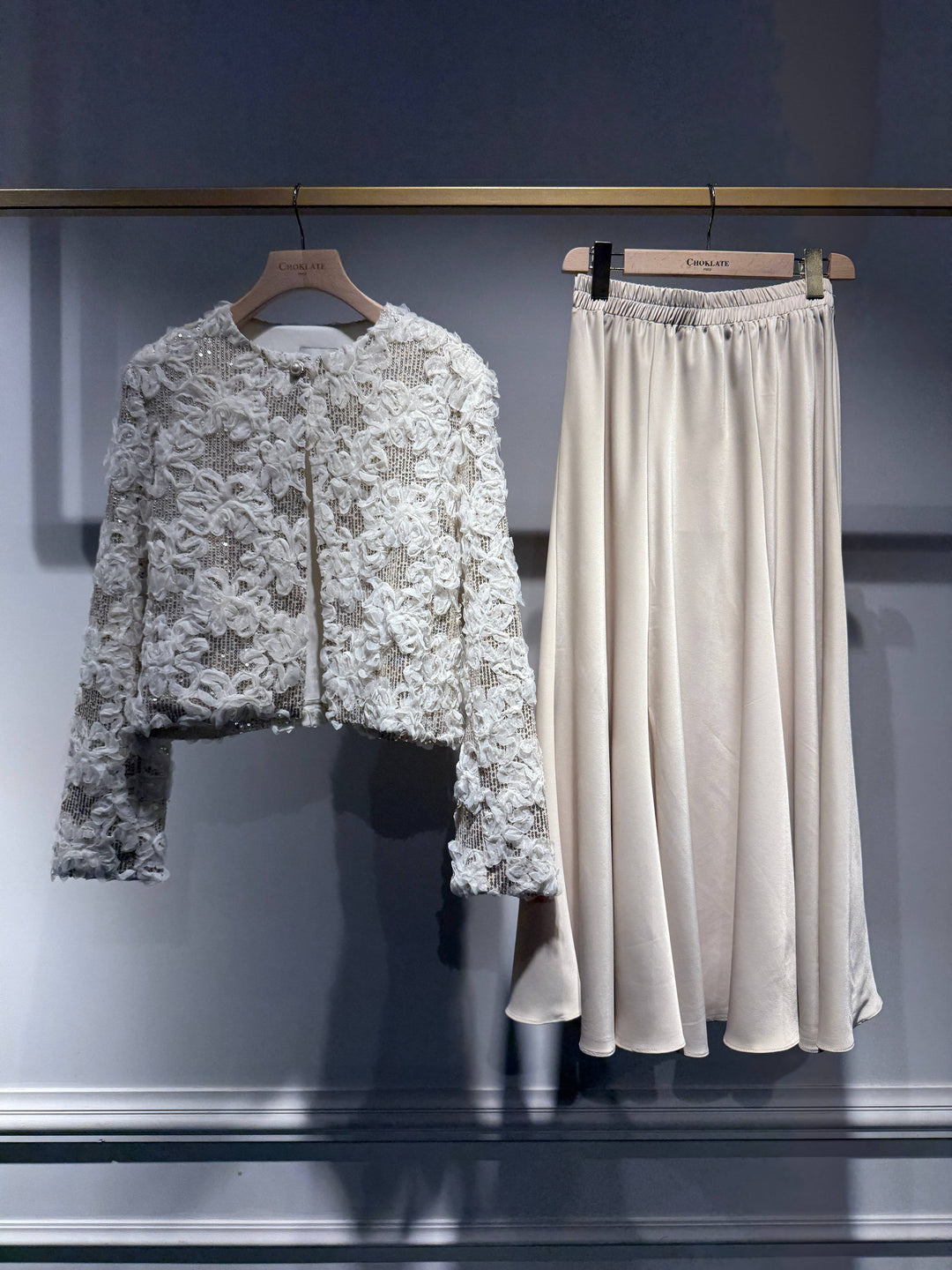 Valentine Skirt in Solid Satin