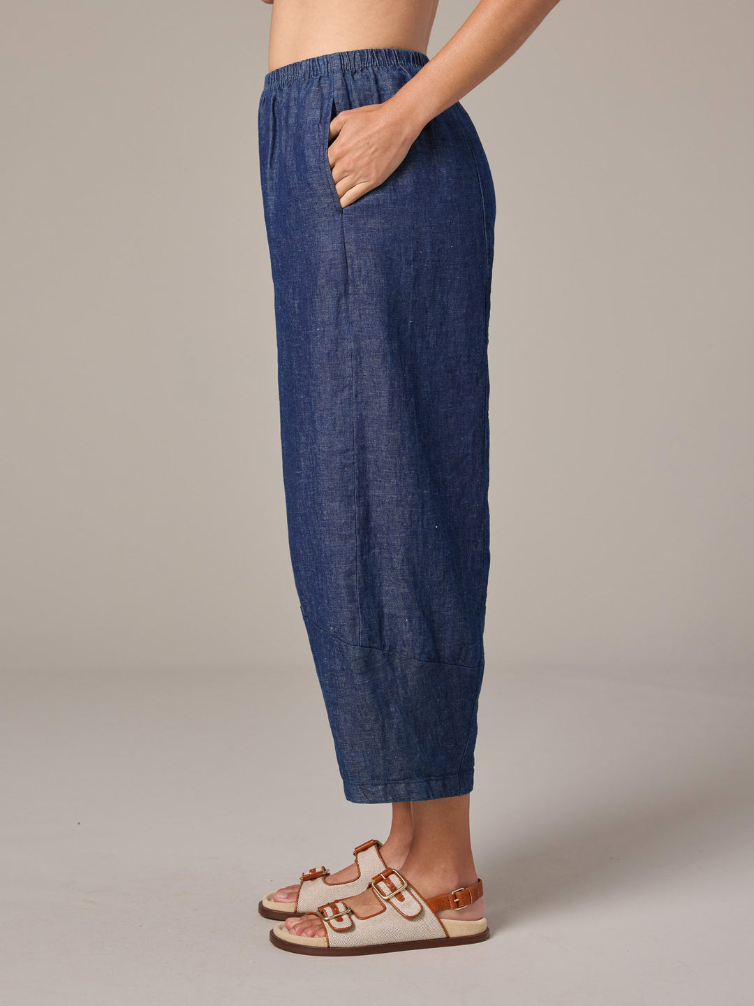 Flax Linen Lantern Pant