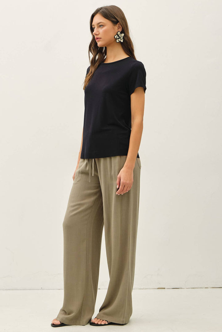 Bamboo/Modal Basic Round Neck T-Shirt