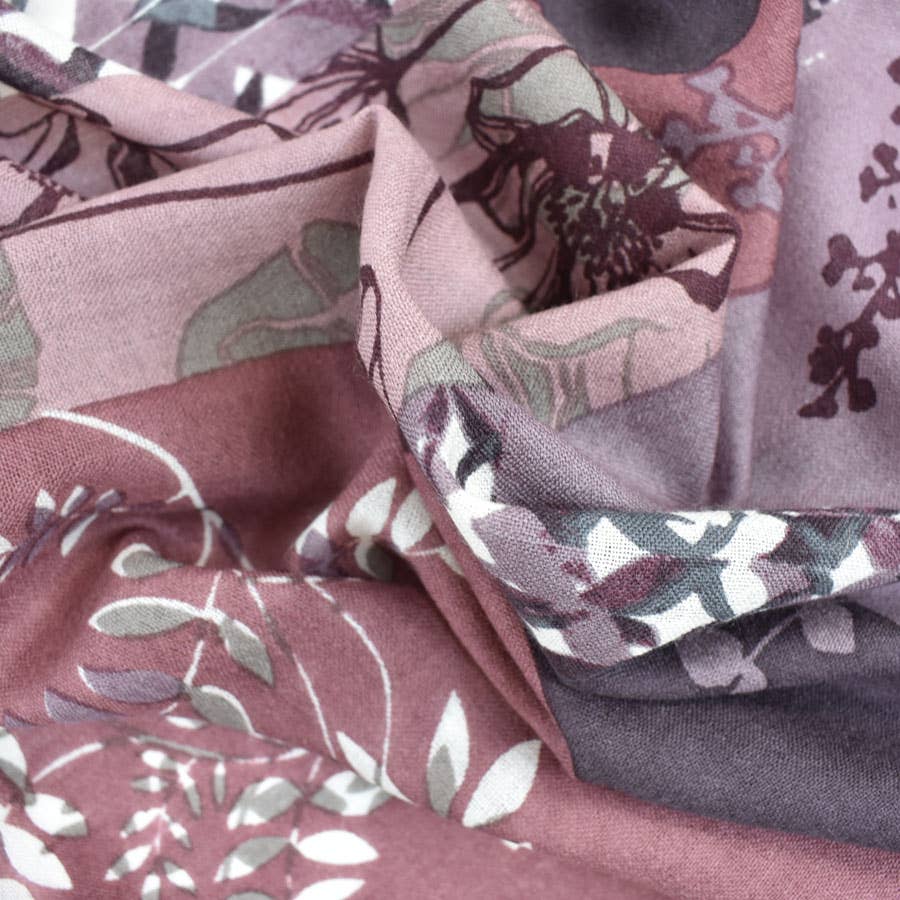 Kamila Mixed Motif Wool Scarf