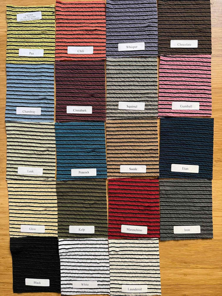 Funnel Pullover- Black Stripe