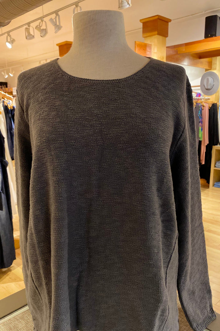 The Ultimate Cotton Sweater - Hi Low Slub Crew