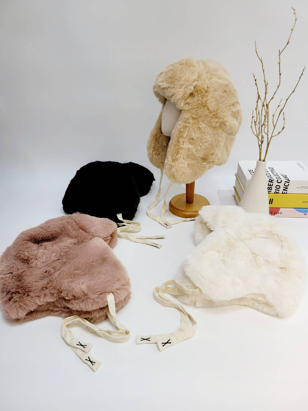 Faux Fur Trapper Hat with Ear Flap