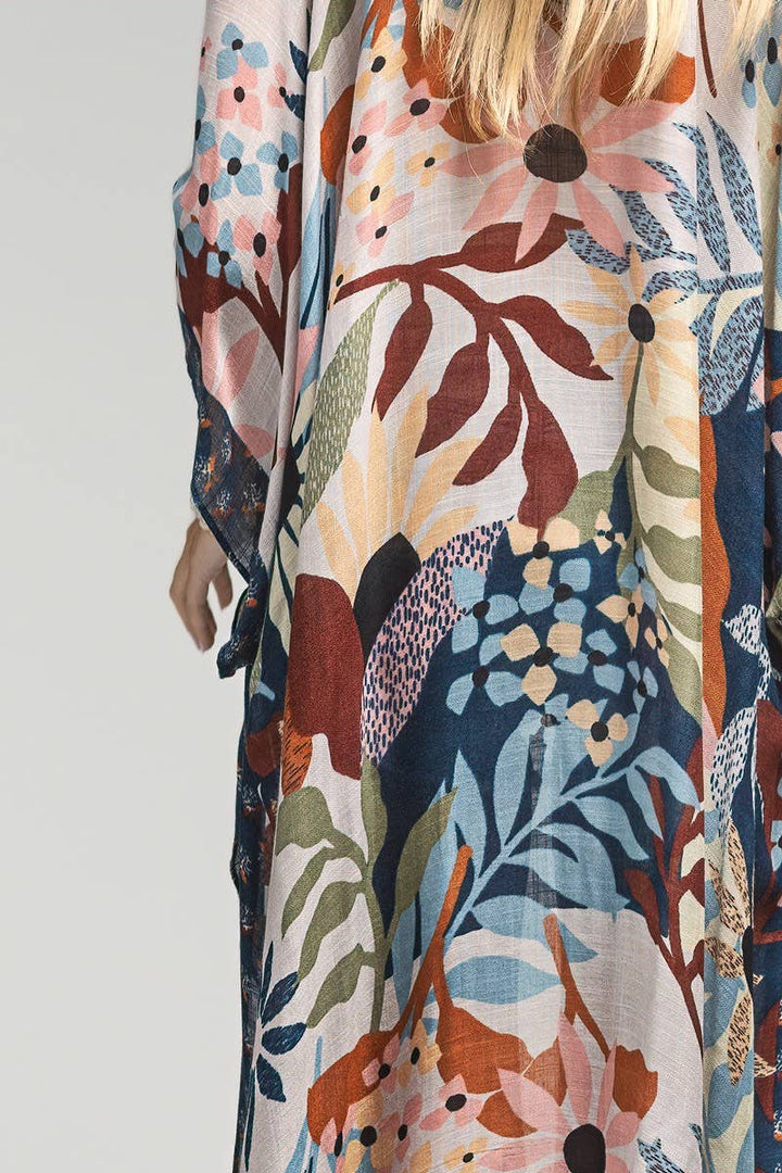 Botanical Floral Kimono