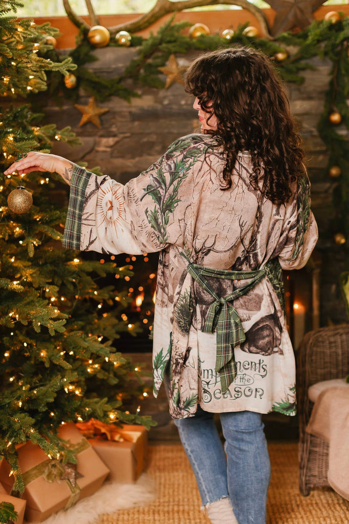 Winter Wish Christmas Matinée Duster Kimono