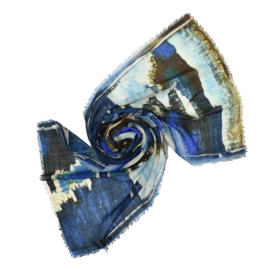 Nairobi Abstract Matty Wool Scarf