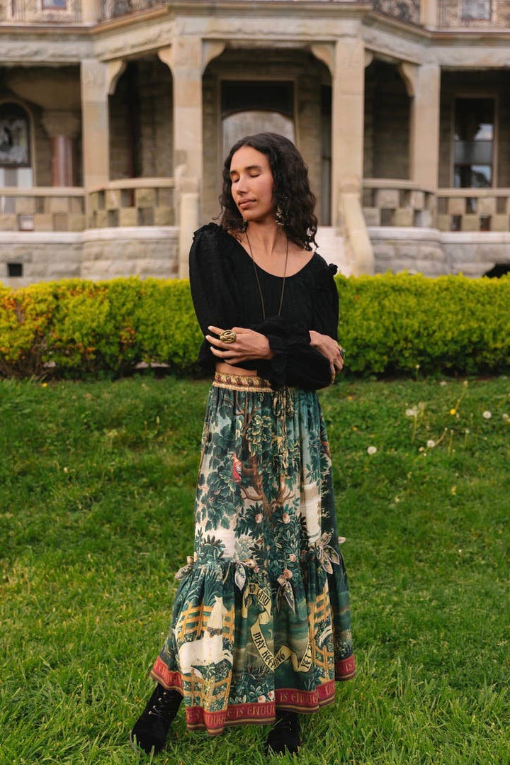 Wildheart Atelier Skirt w/ Pockets, Tassles & Unicorn