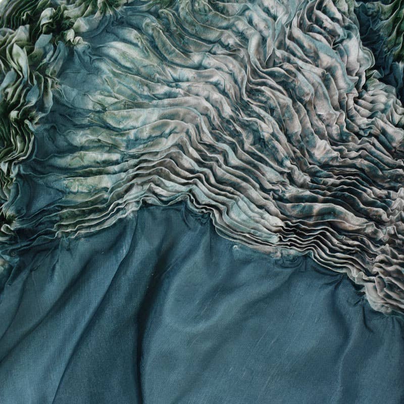 Sivek Shibori Silk Scarf