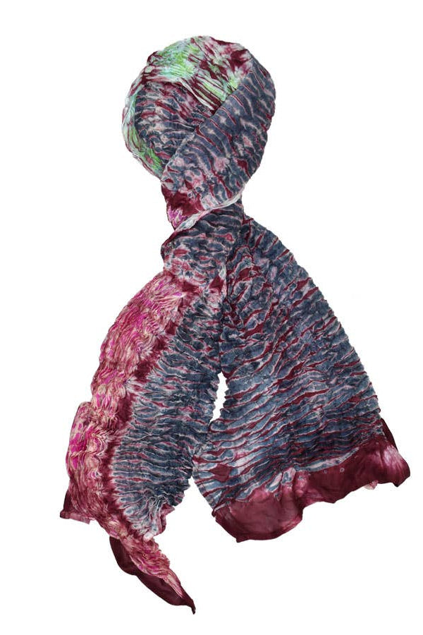 Sivek Shibori Silk Scarf
