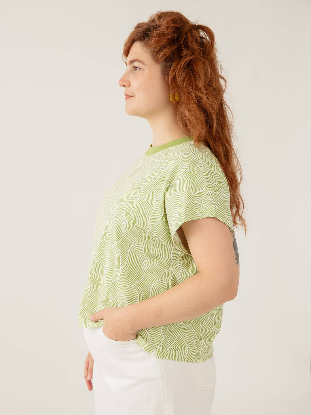 Caitlin Top Pear Waves Jersey
