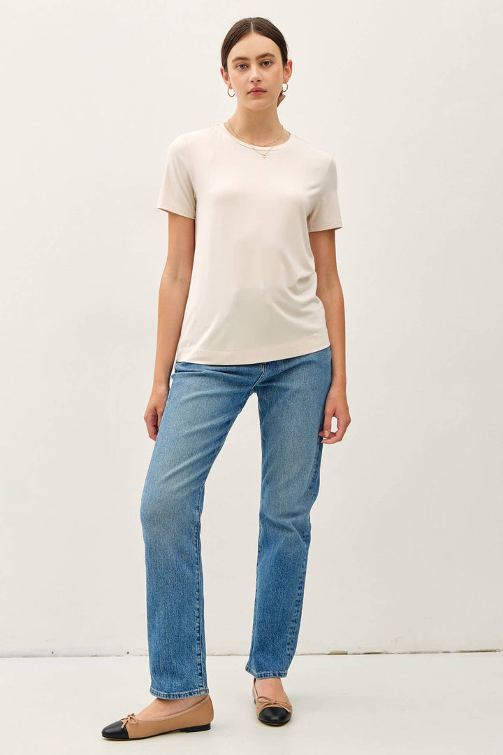 Bamboo/Modal Basic Round Neck T-Shirt