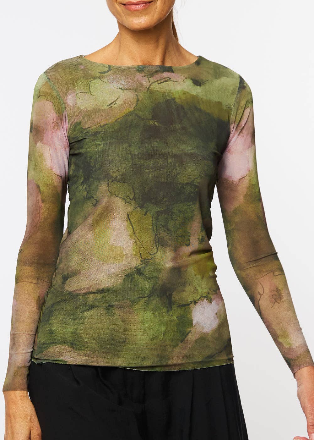 Moss Eden - Florence Double Sheer Top