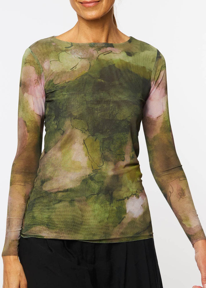 Moss Eden - Florence Double Sheer Top