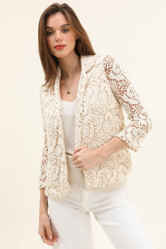 Guipure Lace Blazer Jacket – Adlib Clothing