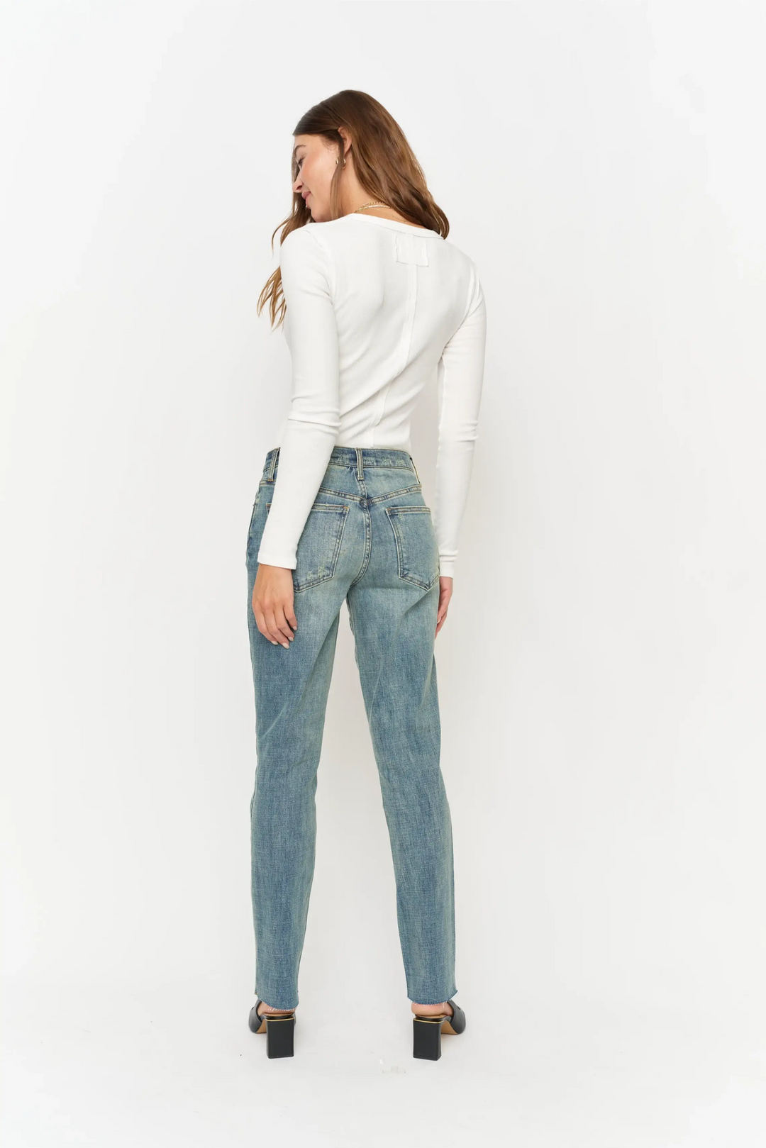 Crosby Mid Rise Relaxed Taper Jean, 4 Year Vintage