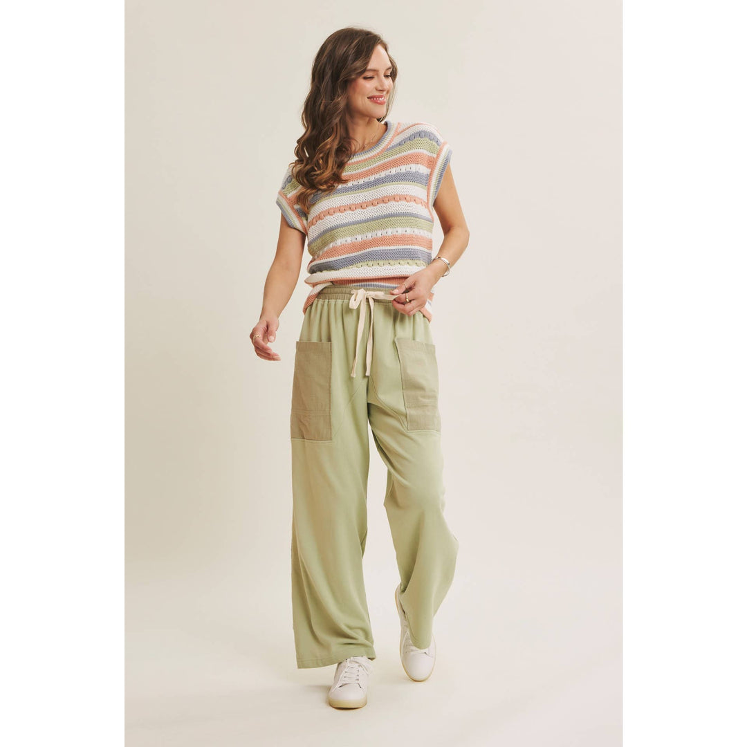 Easy Breezy Made For Laid Back Days Stripe Sweater Vest