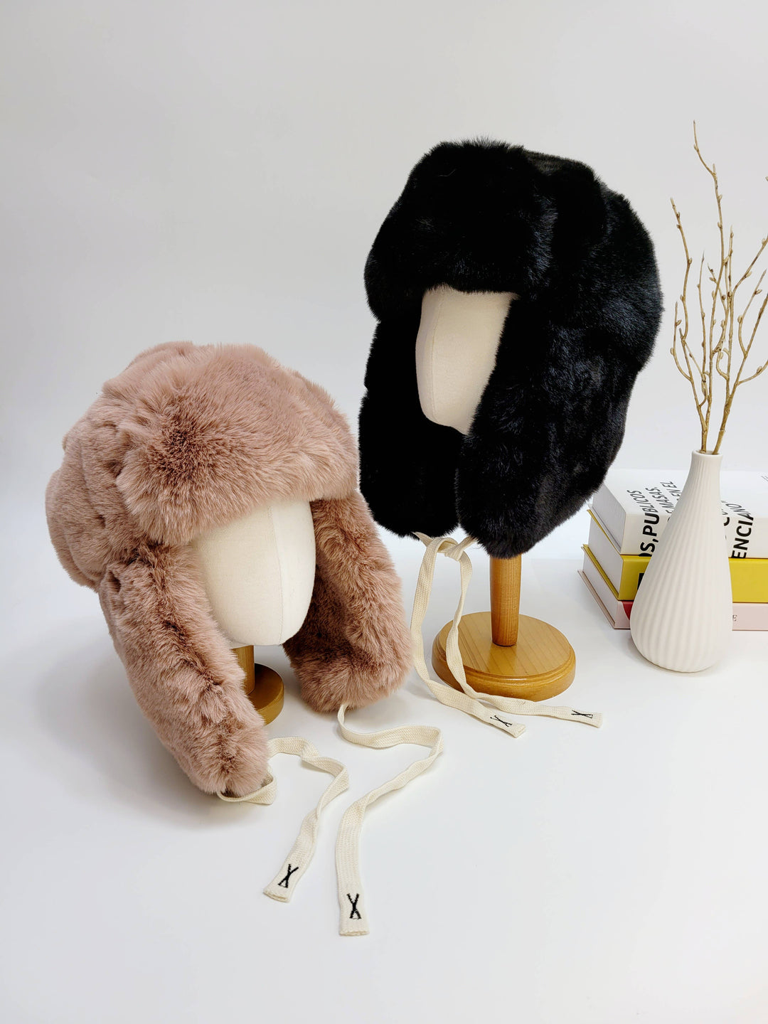 Faux Fur Trapper Hat with Ear Flap