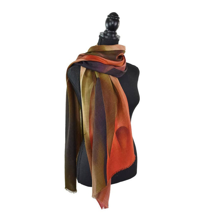 Treviso Colorful Abstract Swirl Scarf