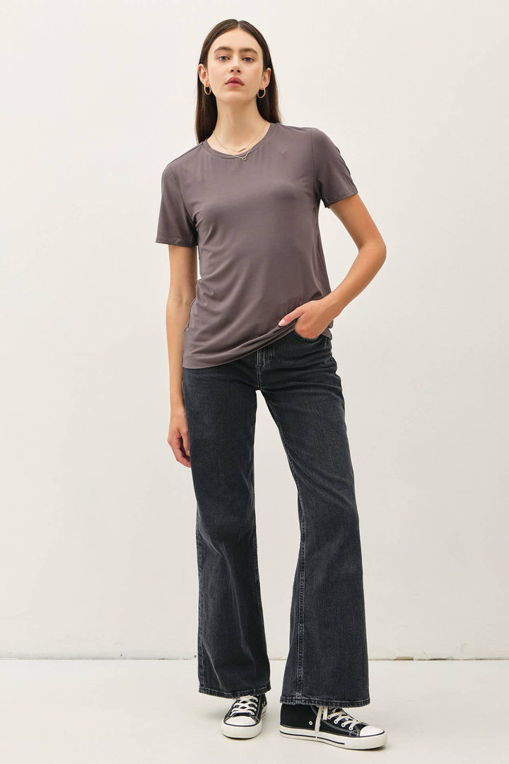 Bamboo/Modal Basic Round Neck T-Shirt